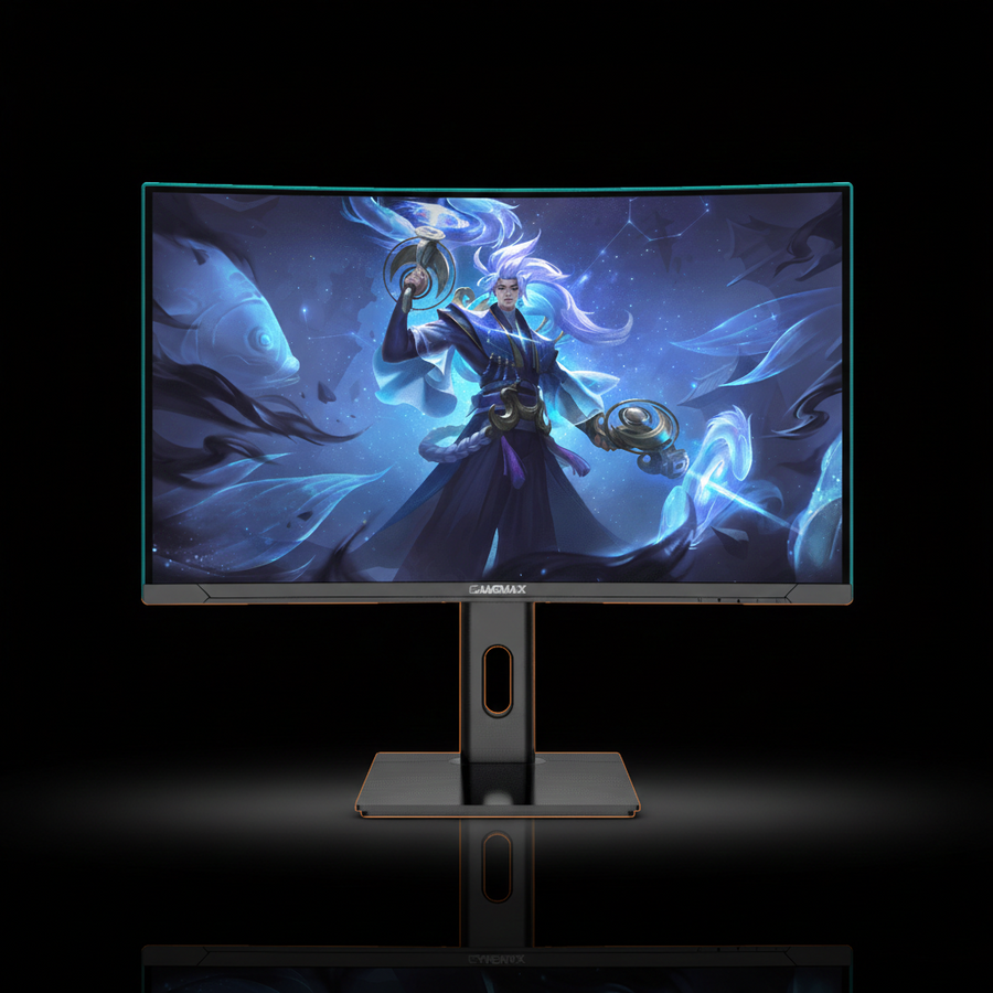 GAMEMAX GMX27C165Q 27" QHD 1500R Curved Zero-Frame Gaming Monitor – 165Hz, 1ms Response Time, VA Panel