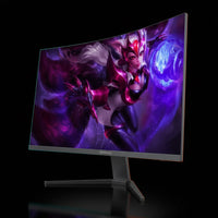 شاشة ألعاب GAMEMAX موديل GMX32C1650 بمقاس 32 بوصة بانحناء – دقة WQHD، معدل تحديث 165Hz، زمن استجابة 1ms، لوحة VA