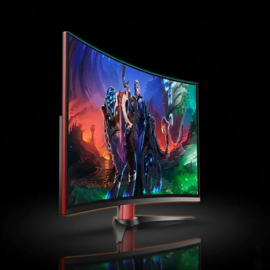 شاشة ألعاب Solid موديل CG271GW8 بمقاس 27 بوصة بانحناء – دقة Full HD، لوحة VA، معدل تحديث 180Hz، زمن استجابة 1ms