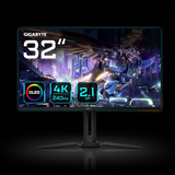 Gigabyte AORUS 32" 4K UHD QD-OLED Gaming Monitor – 240Hz, 0.03ms Response Time, HDMI 2.1