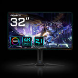 شاشة ألعاب Gigabyte AORUS بمقاس 32 بوصة – دقة 4K UHD، تقنية QD-OLED، معدل تحديث 240Hz، زمن استجابة 0.03ms، منافذ HDMI 2.1