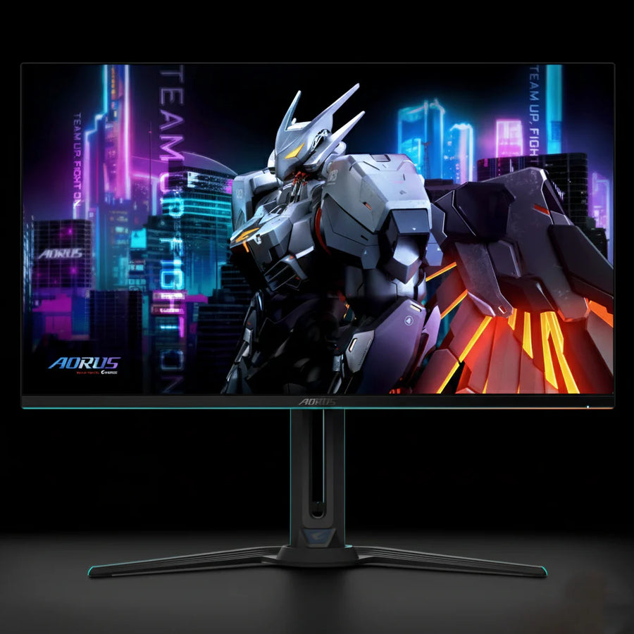 شاشة ألعاب Gigabyte AORUS FO32U بمقاس 32 بوصة – دقة 4K، تقنية QD-OLED، معدل تحديث 165Hz، زمن استجابة 0.03ms، منافذ HDMI 2.1
