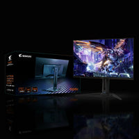 شاشة ألعاب Gigabyte AORUS FO32U بمقاس 32 بوصة – دقة 4K، تقنية QD-OLED، معدل تحديث 165Hz، زمن استجابة 0.03ms، منافذ HDMI 2.1