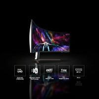 شاشة سامسونج Odyssey Neo G9 بمقاس 57 بوصة – دقة DUHD، تقنية Mini-LED، موديل S57CG952NM، معدل تحديث 240Hz، زمن استجابة 1ms، لوحة QLED