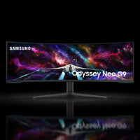 شاشة سامسونج Odyssey Neo G9 بمقاس 57 بوصة – دقة DUHD، تقنية Mini-LED، موديل S57CG952NM، معدل تحديث 240Hz، زمن استجابة 1ms، لوحة QLED