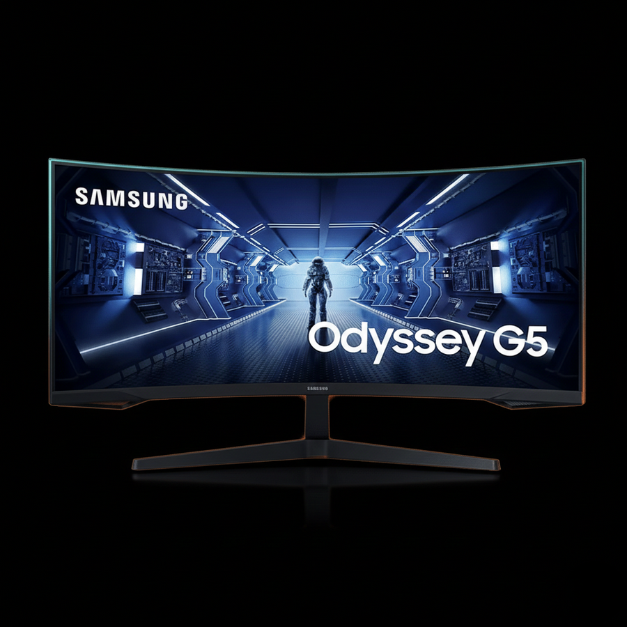 Samsung Odyssey G5 Series 34" WQHD Curved Gaming Monitor – 165Hz, 1ms Response Time, VA Panel