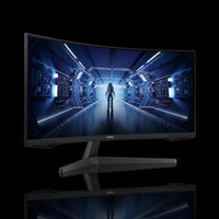 شاشة ألعاب سامسونج Odyssey G5 Series بمقاس 34 بوصة – دقة WQHD بانحناء، معدل تحديث 165Hz، زمن استجابة 1ms، لوحة VA