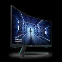 شاشة ألعاب سامسونج Odyssey G5 Series بمقاس 34 بوصة – دقة WQHD بانحناء، معدل تحديث 165Hz، زمن استجابة 1ms، لوحة VA