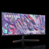 شاشة سامسونج ViewFinity S5 S34C500GAM بمقاس 34 بوصة – دقة UWQHD، لوحة IPS، HDR، معدل تحديث 100Hz