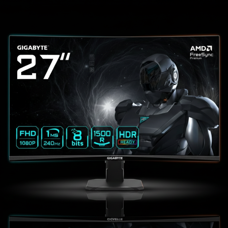Gigabyte GS27FC2 27" Curved Gaming Monitor – 240Hz, 1ms Response Time, IPS