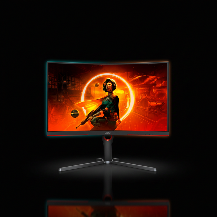 AOC 1500R Curved Gaming Monitor – 27" 240Hz, 0.5ms Response Time, Full HD / QHD