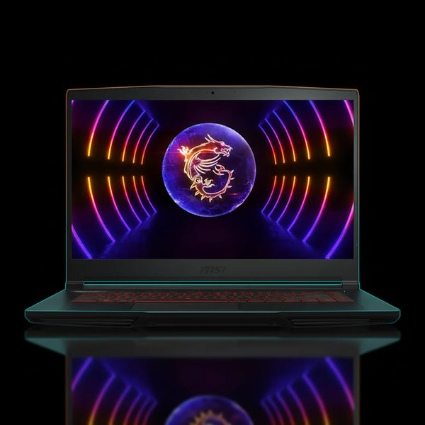 لابتوب ألعاب MSI Thin GF63 – معالج Intel Core i5-12450H، ذاكرة 16 جيجابايت RAM، سعة 512 جيجابايت SSD، كرت شاشة NVIDIA GeForce RTX 2050