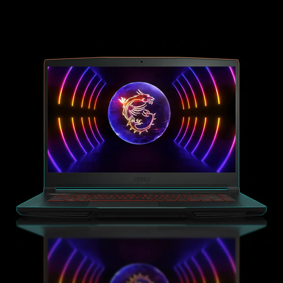 لابتوب ألعاب MSI Thin GF63 – معالج Intel Core i5-12450H، ذاكرة 16 جيجابايت RAM، سعة 512 جيجابايت SSD، كرت شاشة NVIDIA GeForce RTX 2050