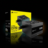Corsair CX750 750W ATX Power Supply (80+ Bronze Certified, Non-Modular)